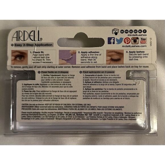 Ardell Glamour Black False Lashes NWB - Picture 2 of 2